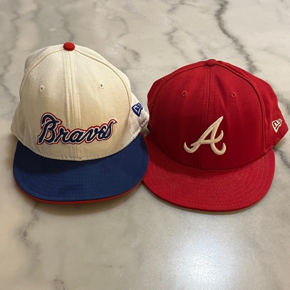 New Era Other - 🎈New Era Atlanta Braves 59FIFTY Caps🎁Fill a Box for $20 up to 5lbs Sale 📦